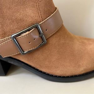 Donald Pliner heeled Moto boots